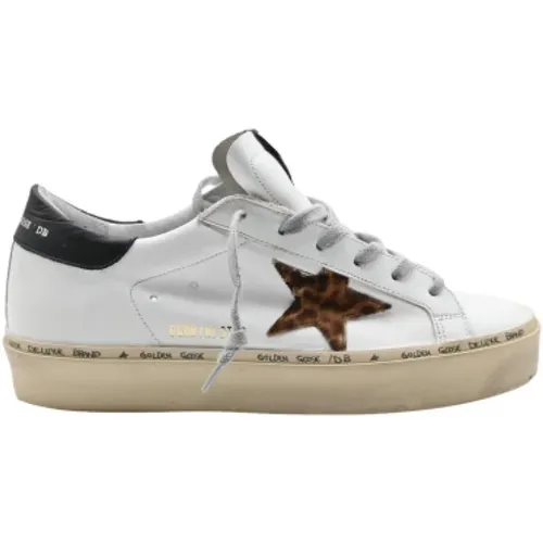 Leopard Print Hi-Star Sneakers , female, Sizes: 6 UK - Golden Goose - Modalova