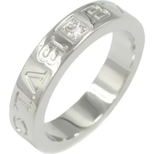 Pre-owned Jewellery, female, , Size: ONE SIZE Pre-owned White Gold rings - Bvlgari Vintage - Modalova