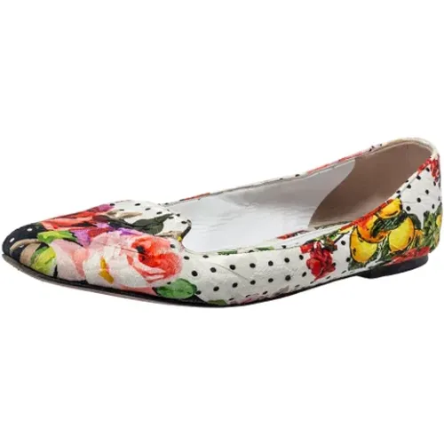 Pre-owned Flats, female, , Size: 10 US Pre-owned Fabric flats - Dolce & Gabbana Pre-owned - Modalova