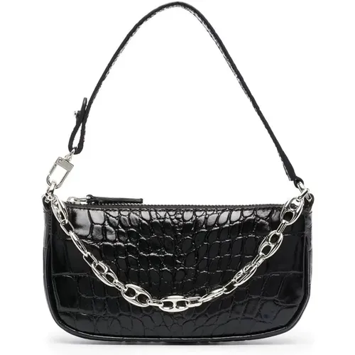 Mini rachel leather handbag , female, Sizes: ONE SIZE - By FAR - Modalova
