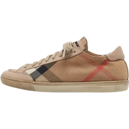 Pre-owned Sneakers, female, , Size: 6 US Pre-owned Canvas sneakers - Burberry Vintage - Modalova