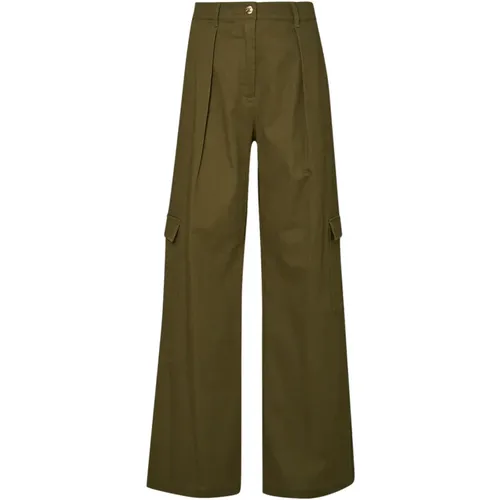 Cargo Cotton Pants , female, Sizes: L, M, XS, S - Liu Jo - Modalova