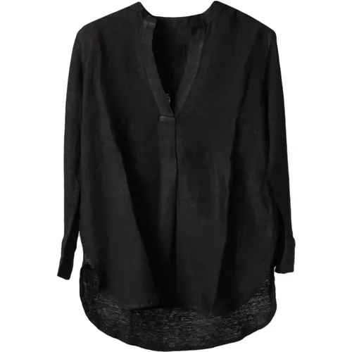 Blouses , female, Sizes: L, XL - 120% lino - Modalova