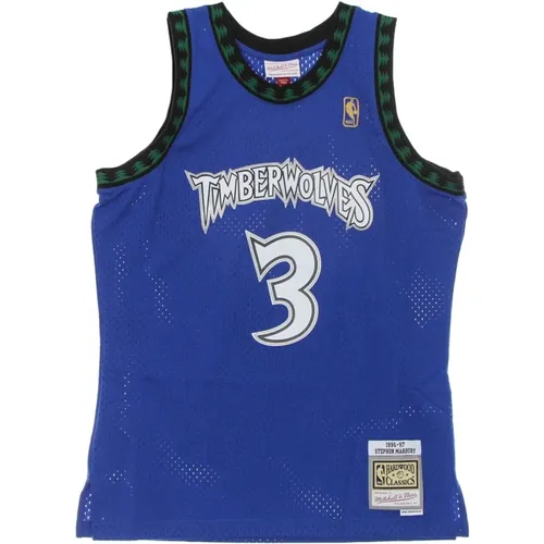 Sportswear, male, , Size: S NBA Swingman Jersey Marbury 1996-97 - Mitchell & Ness - Modalova