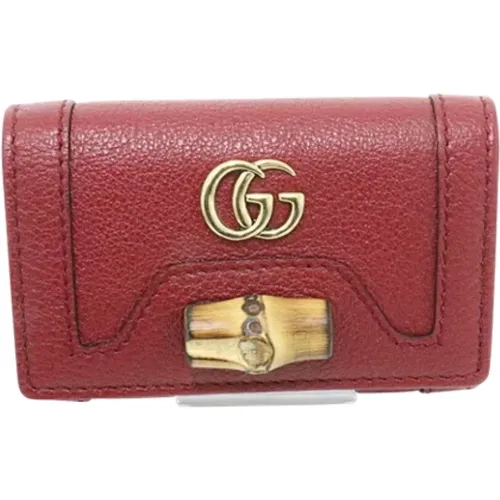 Pre-owned Leather Key Holder , female, Sizes: ONE SIZE - Gucci Vintage - Modalova