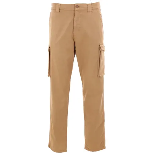 Straight Trousers, male, , Size: 2XL Cargo Trousers White - Aspesi - Modalova