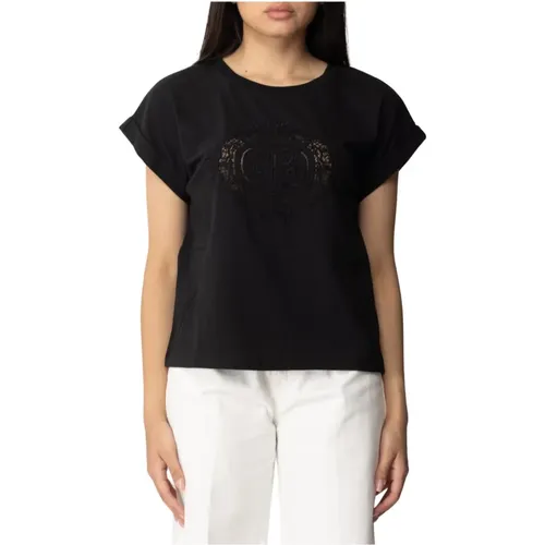 Oval T-Shirt aus Spitze Twinset - Twinset - Modalova