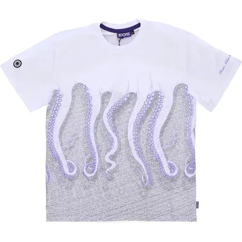 T-Shirts, male, , Size: XL Milan Tee White Short Sleeve T-shirt - Octopus - Modalova