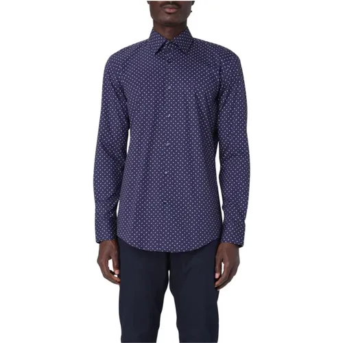 Casual Shirts, male, , Size: M Slim Fit Printed Dress Shirt - HUGO - Modalova