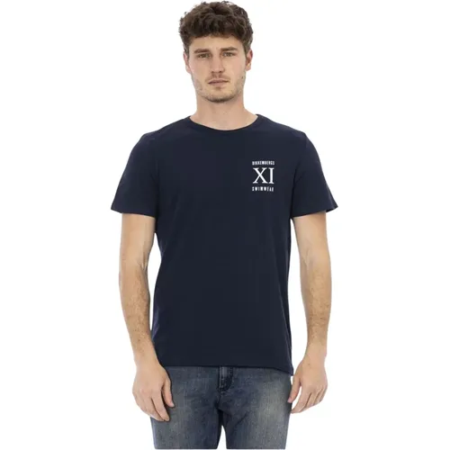 Lässiges Herren T-Shirt mit Fettem Druck , Herren, Größe: 2XL - Bikkembergs - Modalova