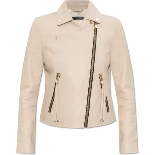 Lederjacke Dalby , Damen, Größe: L - AllSaints - Modalova