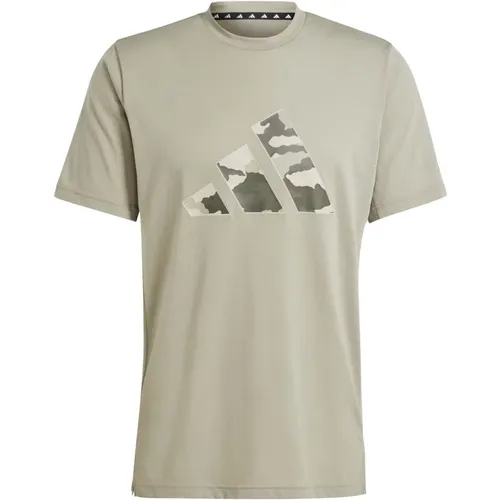 Zug Essentials Camo Grafik Logo T-shirt , Herren, Größe: L - Adidas - Modalova