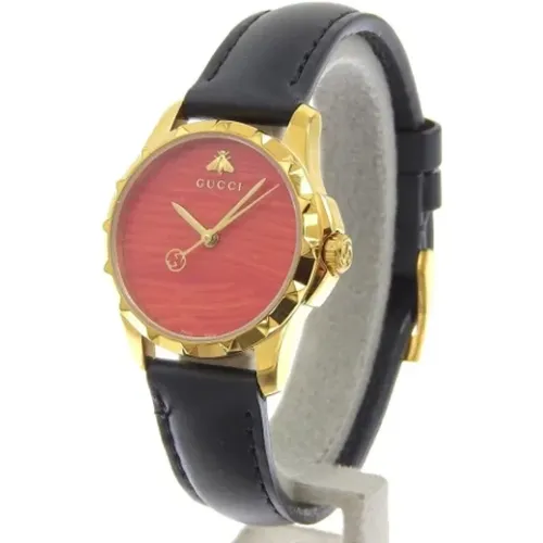 Pre-owned Watches, female, , Size: ONE SIZE Pre-owned Leather watches - Gucci Vintage - Modalova