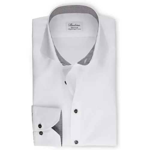 Double Super Cotton Formal Shirt , male, Sizes: M - Stenströms - Modalova
