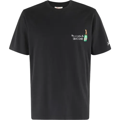 Besticktes T-Shirt , Herren, Größe: M - MC2 Saint Barth - Modalova