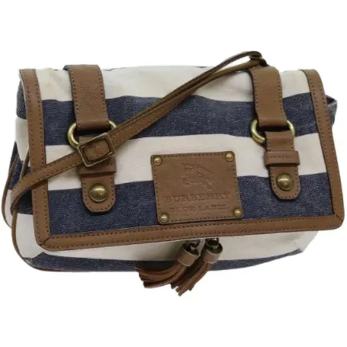 Pre-owned Cross Body Bags, female, , Size: ONE SIZE Pre-owned Canvas shoulder-bags - Burberry Vintage - Modalova