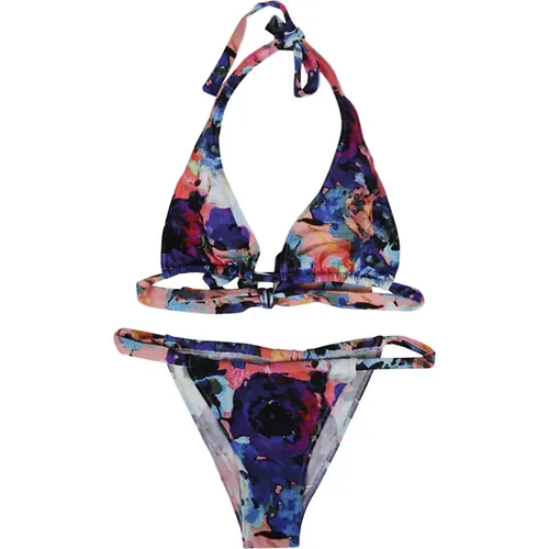 Miami bedrucktes Bikini-Set , Damen, Größe: S - Feel me Fab - Modalova