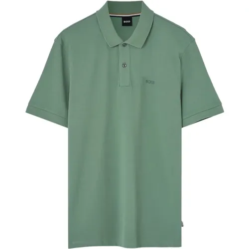 Grünes Poloshirt mit Mini-Logo - Boss - Modalova
