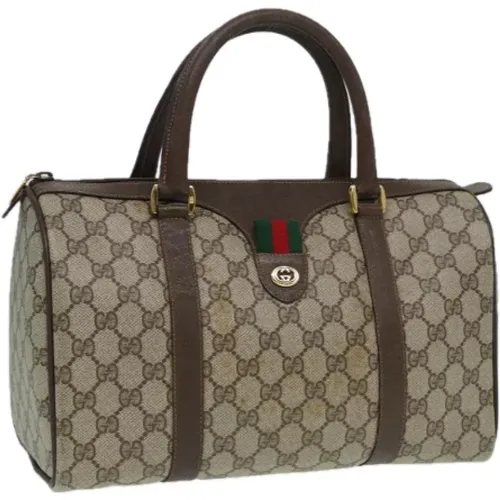 Pre-owned Weekend Bags, female, , Size: ONE SIZE Pre-owned Canvas travel-bags - Gucci Vintage - Modalova