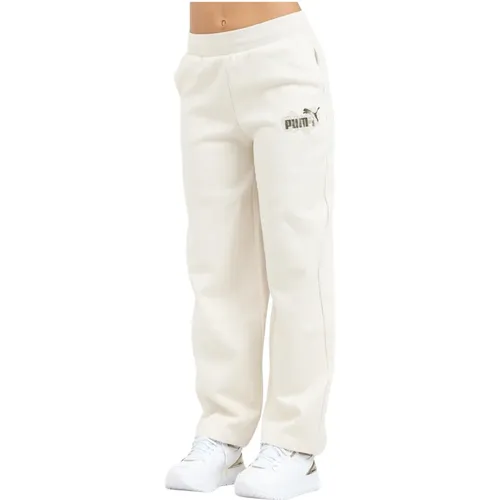 Sportliche Beige Damen Hose , Damen, Größe: XS - Puma - Modalova