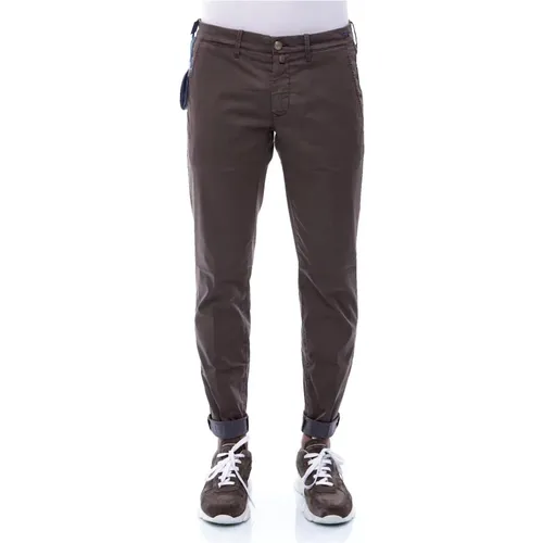 Classic Comfort Solid Pants , male, Sizes: W38 - Jacob Cohën - Modalova