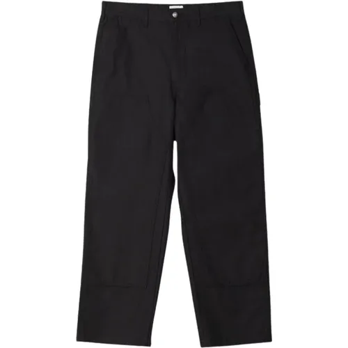 Straight Trousers, male, , Size: W32 Double Knee Carpenter Pants - Obey - Modalova