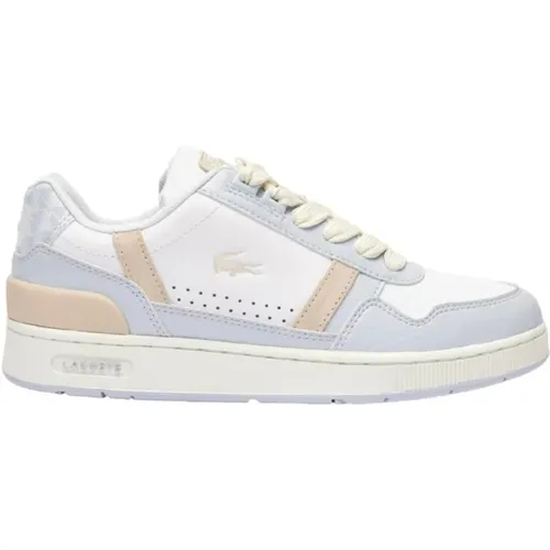 T-Clip Leather Sneakers , female, Sizes: 7 UK, 4 UK - Lacoste - Modalova