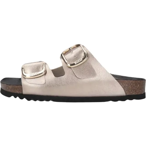 Metallic Taupe Slippers Noelle , Damen, Größe: 37 EU - Scholl - Modalova