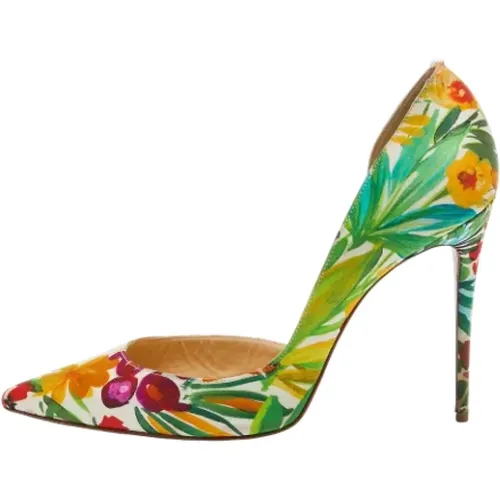 Pre-owned Satin heels , female, Sizes: 7 UK - Christian Louboutin Pre-owned - Modalova