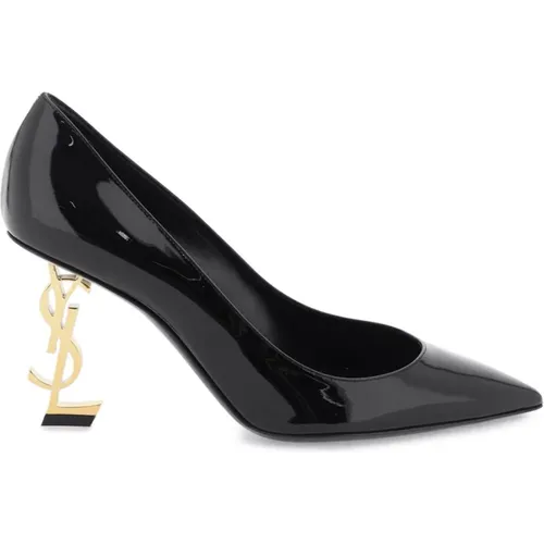 Patent Opyum Gold Absatz Pumps - Saint Laurent - Modalova