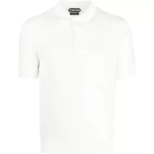 Classic Cotton Polo Shirt , male, Sizes: XL - Tom Ford - Modalova