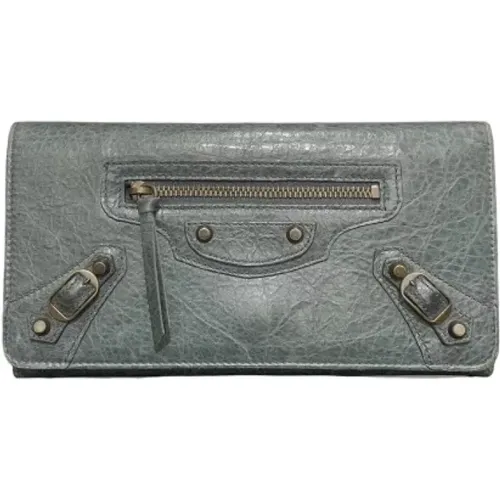 Pre-owned leather wallet , female, Sizes: ONE SIZE - Balenciaga Vintage - Modalova