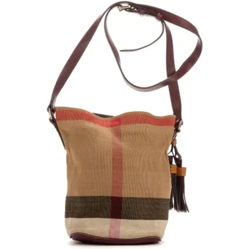 Pre-owned Canvas shoulder-bags , female, Sizes: ONE SIZE - Burberry Vintage - Modalova