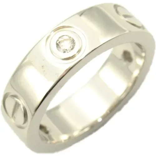 Pre-owned White Gold rings , female, Sizes: ONE SIZE - Cartier Vintage - Modalova