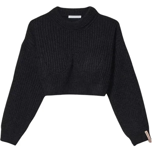 Schwarzer Pullover Girocollo Stil - Mar De Margaritas - Modalova