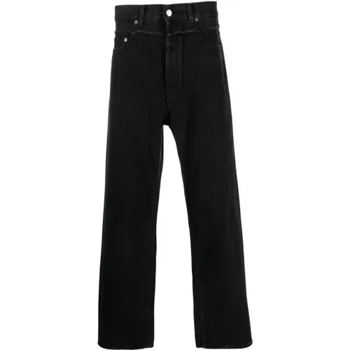 Frayed-Trim Loose Jeans , male, Sizes: W31, W30 - Ambush - Modalova