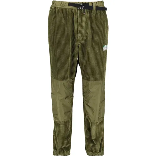 Corduroy Pants Waterproof Belted Style , male, Sizes: L, M, S - Moncler - Modalova