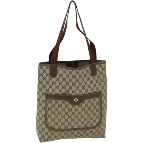 Pre-owned Tote Bags, female, , Size: ONE SIZE Pre-owned Leather totes - Gucci Vintage - Modalova