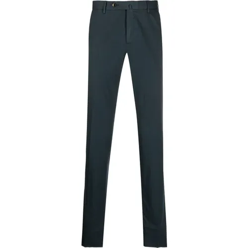 Cotton Silk Pants Side Back Pockets , male, Sizes: M - PT Torino - Modalova