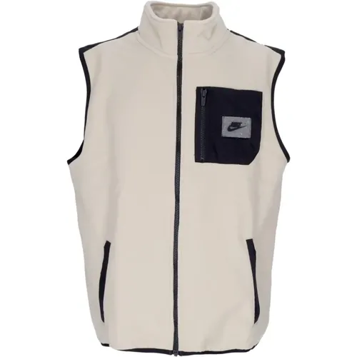 Sleeveless Polar Fleece Vest with High Neck , male, Sizes: M, XS - Nike - Modalova