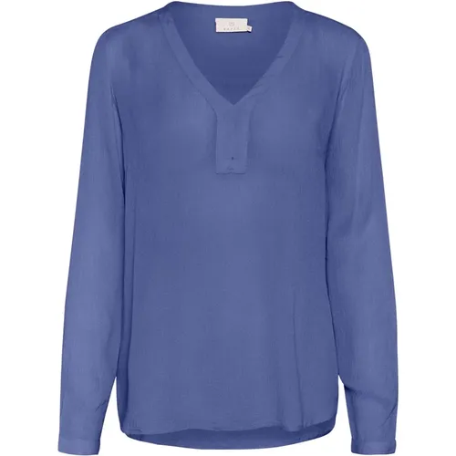 Indigo Long Sleeve Blouse , female, Sizes: L, XL, M - Kaffe - Modalova