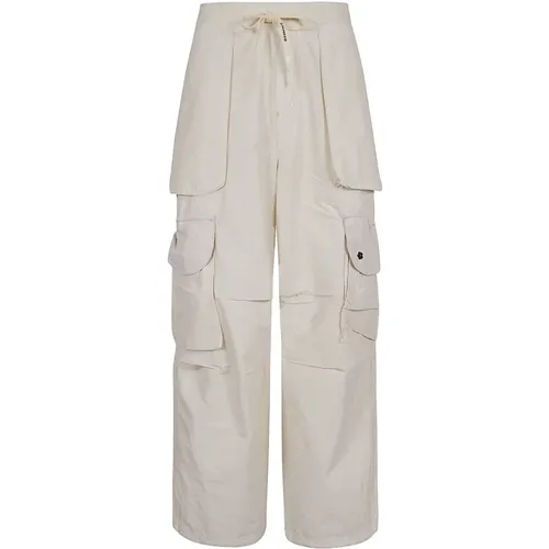 Wide Trousers, male, , Size: S Men's Clothing Trousers White Ss24 - A Paper Kid - Modalova