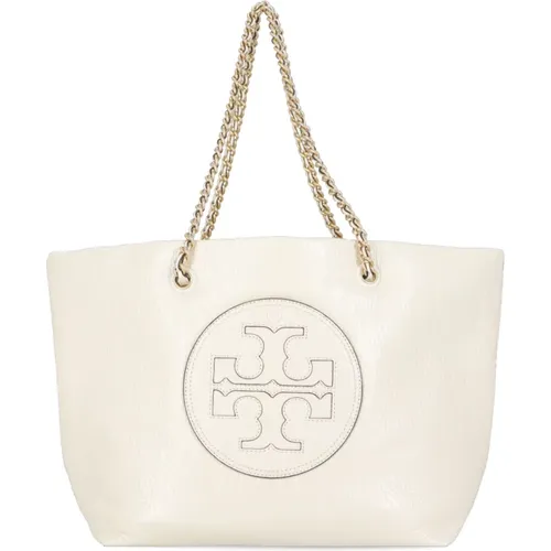 Ivory Shopper mit Kettenhenkeln , Damen, Größe: ONE Size - TORY BURCH - Modalova