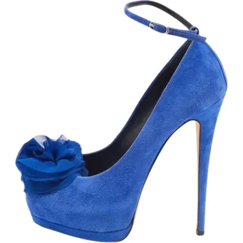 Pre-owned Pumps, female, , Size: 9 US Pre-owned Suede heels - Giuseppe Zanotti Pre-owned - Modalova