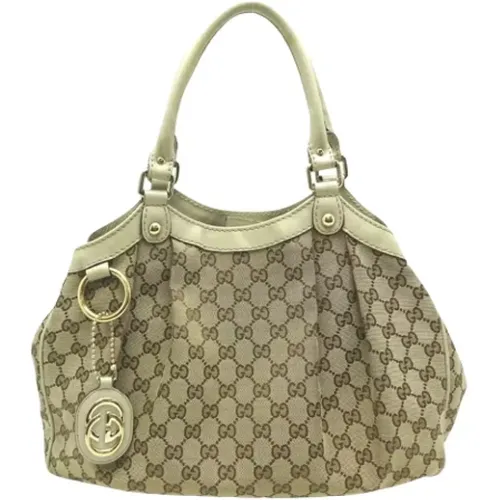 Pre-owned Tote Bags, female, , Size: ONE SIZE Pre-owned Canvas gucci-bags - Gucci Vintage - Modalova