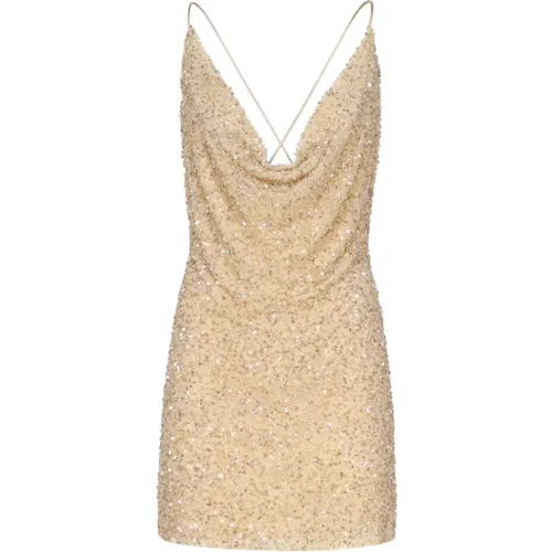 Platinum Sequin Dress , female, Sizes: M - Retrofête - Modalova