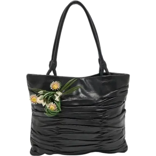 Pre-owned Tote Bags, female, , Size: ONE SIZE Pre-owned Leather totes - Prada Vintage - Modalova