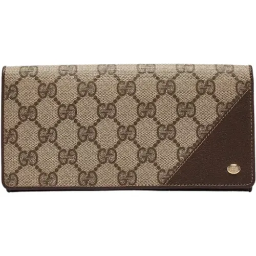 Pre-owned Wallets, female, , Size: ONE SIZE Pre-owned Coated canvas wallets - Gucci Vintage - Modalova