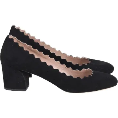 Pre-owned Suede heels , female, Sizes: 4 UK - Chloé Pre-owned - Modalova