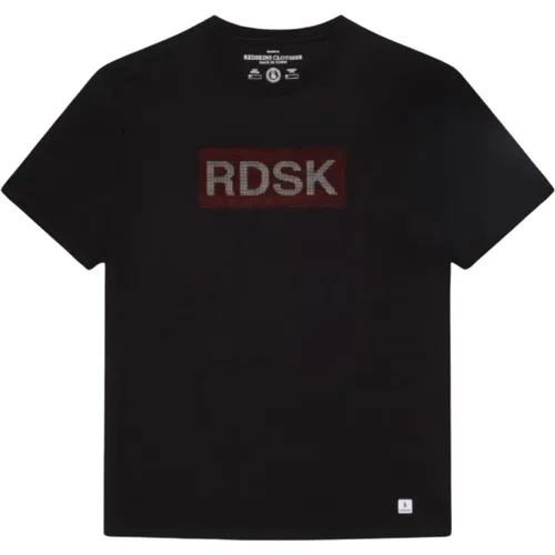 D-gedrucktes Logo-T-Shirt - Schwarz , Herren, Größe: XL - Redskins - Modalova